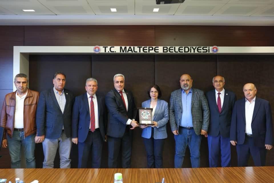 Oda Yönetimimizle birlikte, Maltepe Belediye Başkanı Sn. Esin KÖYMEN’i Makamında ziyaret ettik.