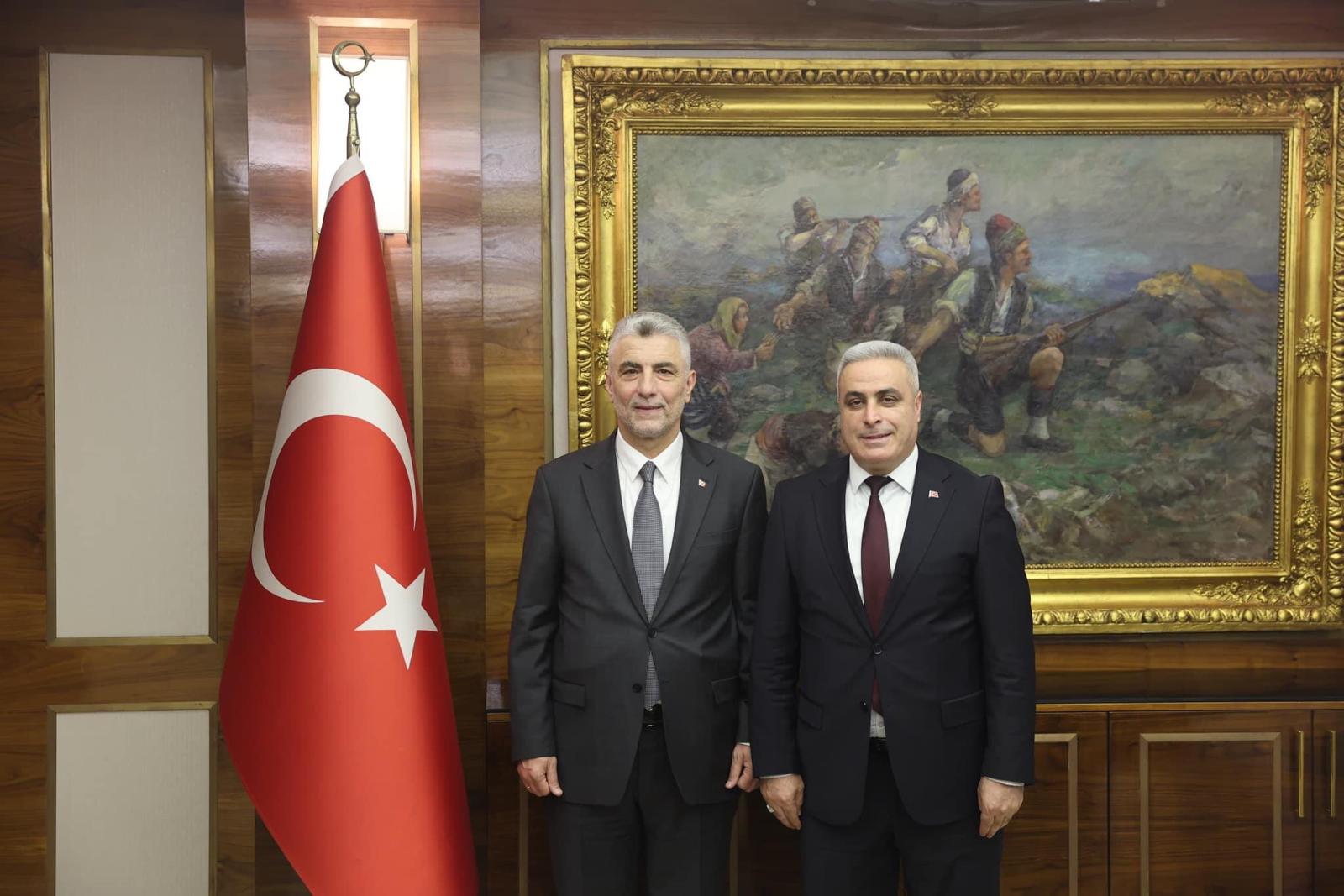 Ticaret Bakanımız Sayın Prof. Dr. Ömer Bolat'ı Makamında ziyaret ettik.